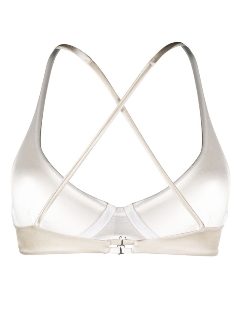 White Reversible Heart Bikini Top