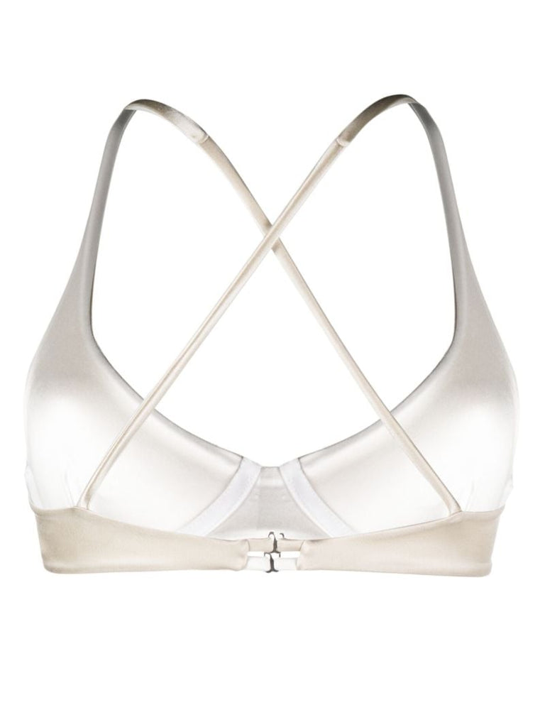 White Reversible Heart Bikini Top