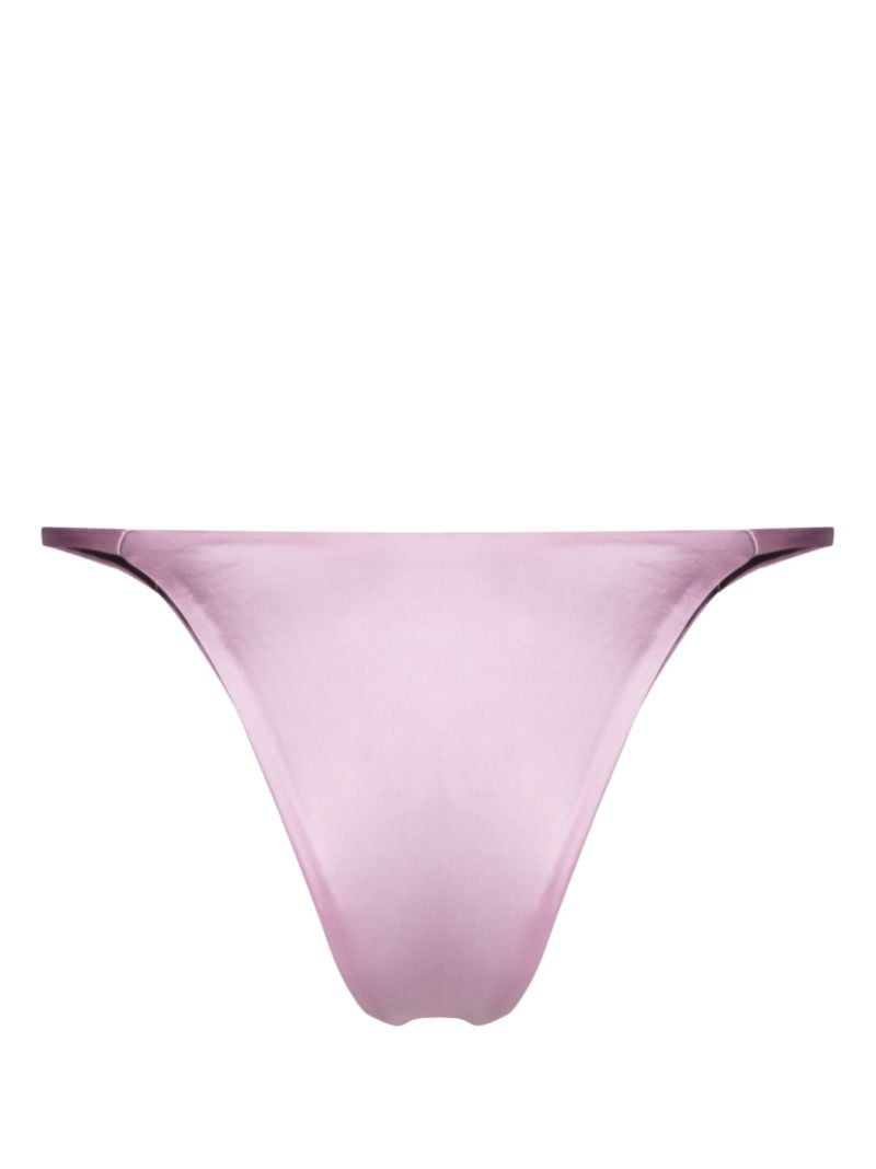Purple Forward Satin Bikini Briefs