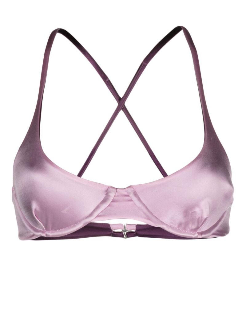 Purple Heart Bikini Top