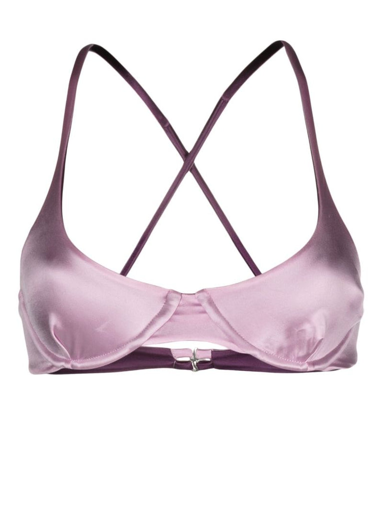 Purple Heart Bikini Top