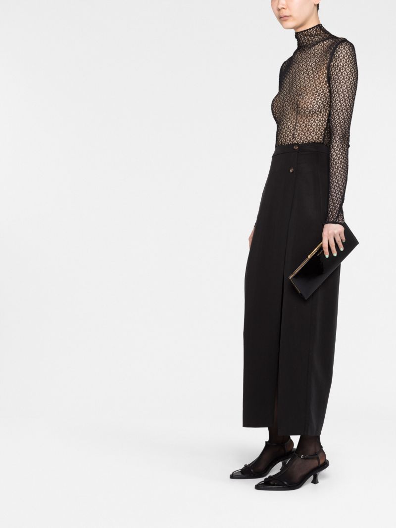 Black Fena Sheer Bodysuit