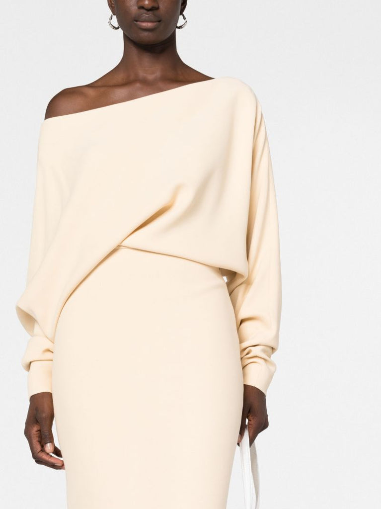 Yellow June Off-shoulder Dress