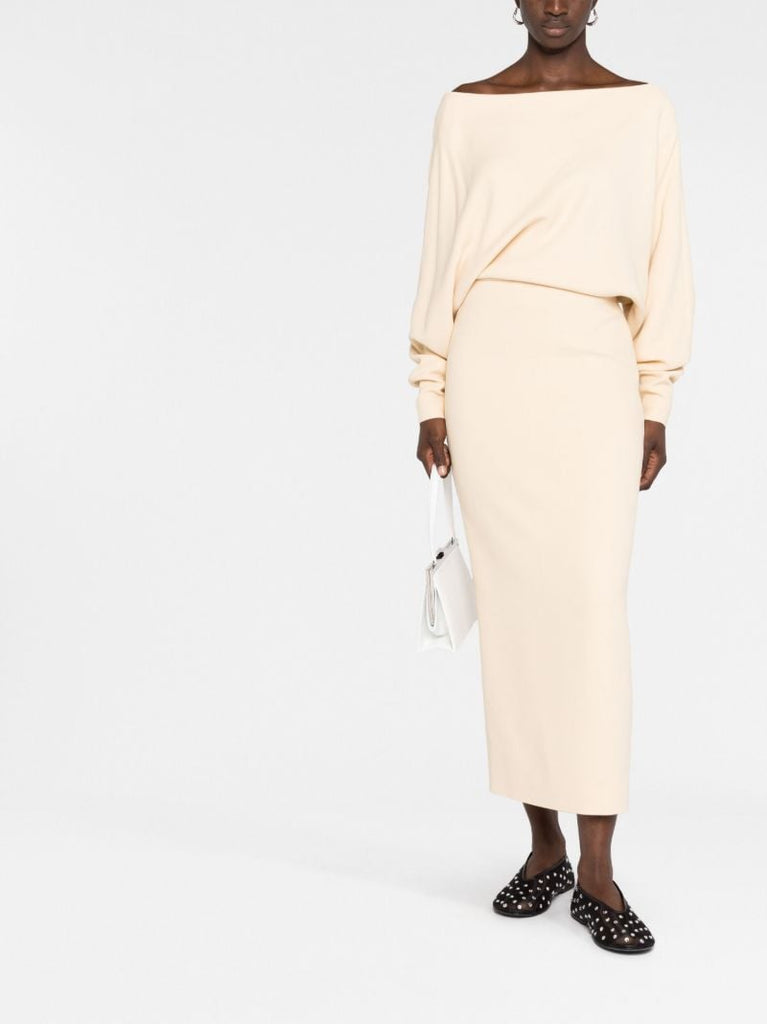 Yellow June Off-shoulder Dress