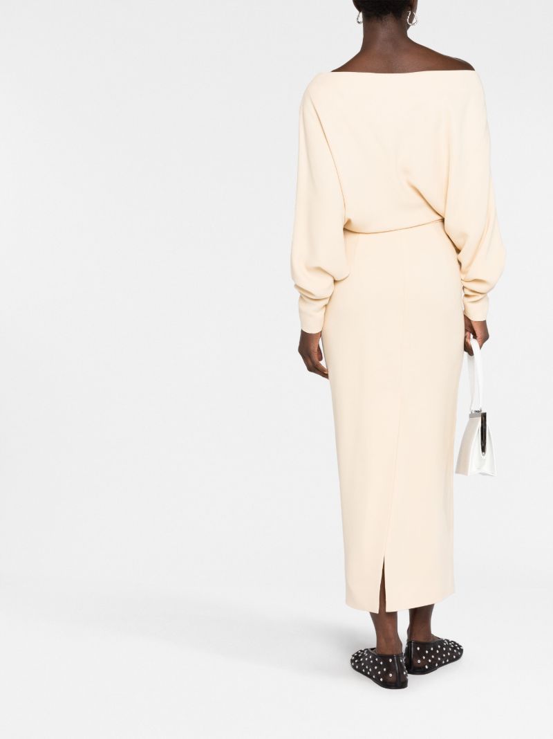 Yellow June Off-shoulder Dress