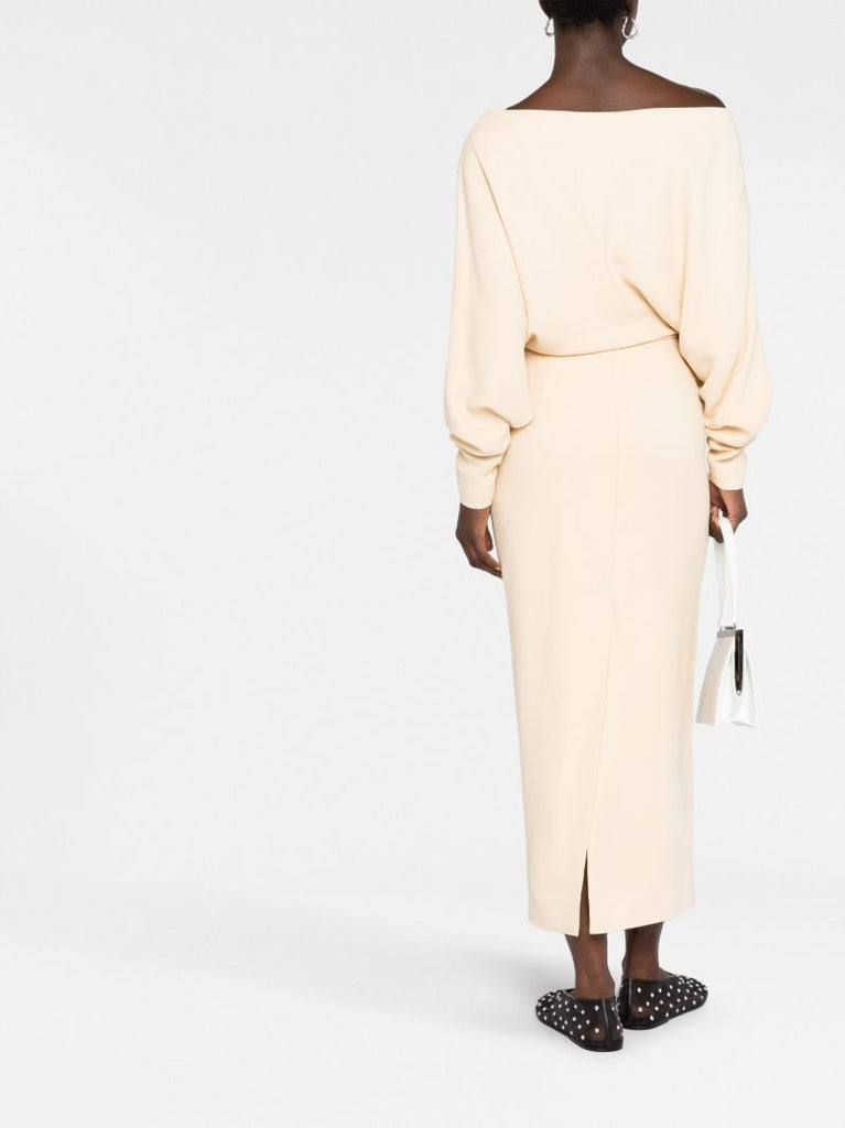 Yellow June Off-shoulder Dress