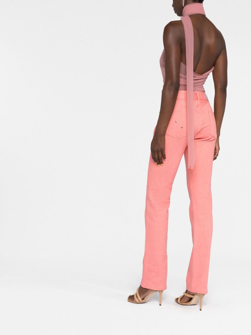 Pink Draped Halterneck Top