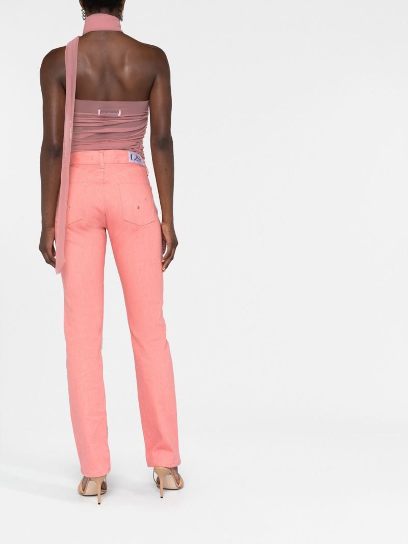 Pink Draped Halterneck Top