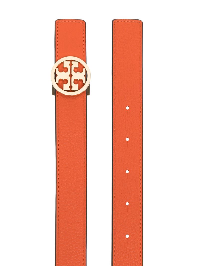 Orange Miller Reversible Leather Belt