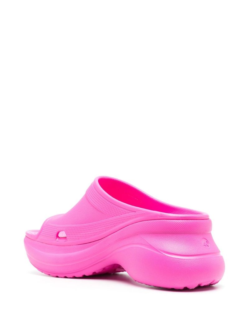 X Crocs Pink Rubber Slides