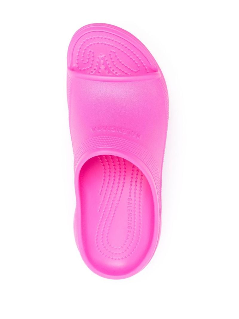 X Crocs Pink Rubber Slides