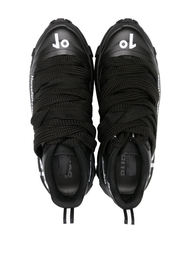 Black Arthur Coordinates Print Sneakers