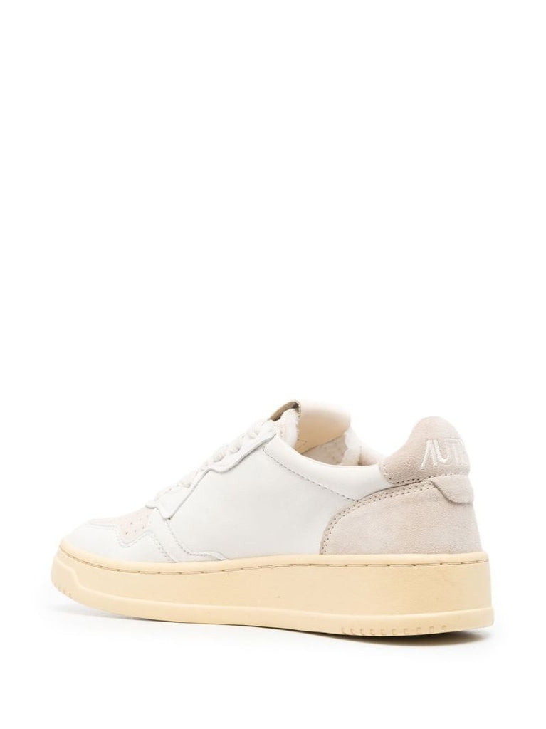 Neutral Medalist Suede Sneakers