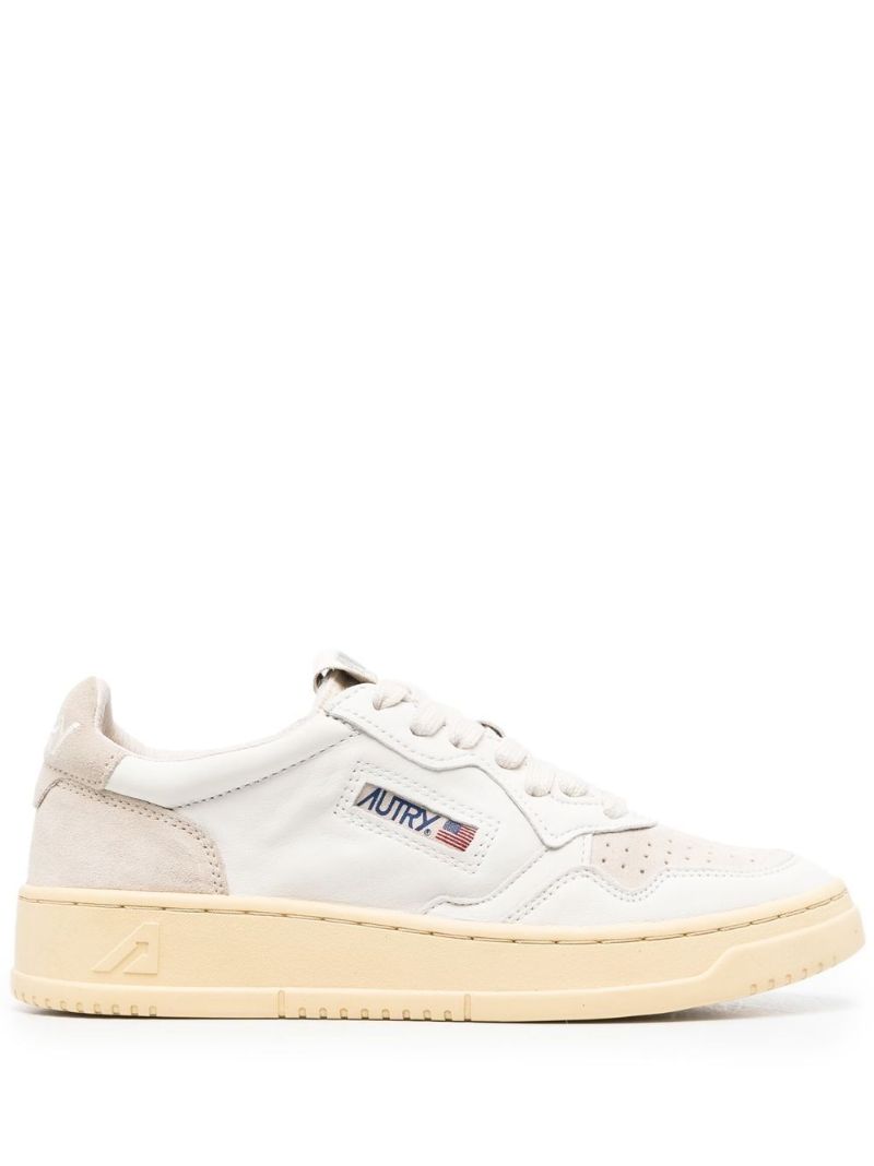Neutral Medalist Suede Sneakers