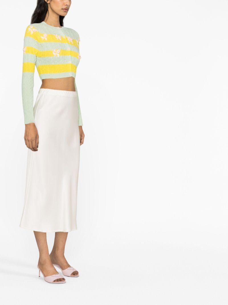 Green Lily Embroidered Cardigan