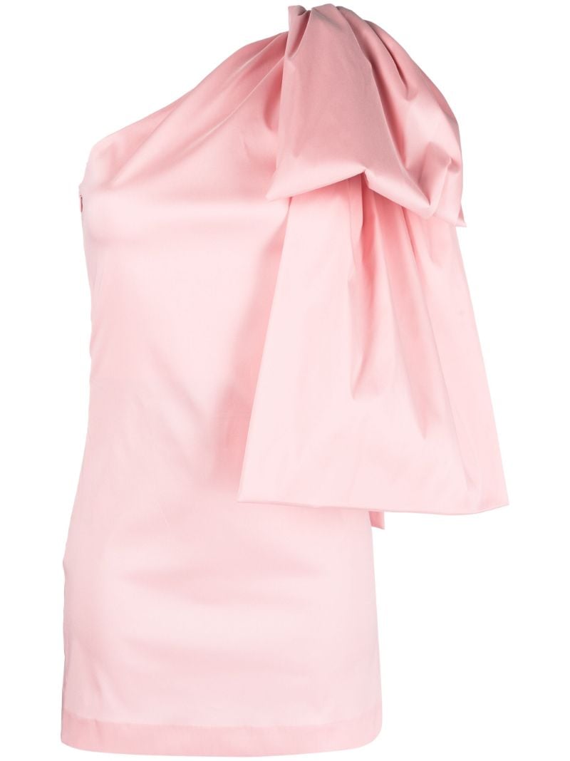 Pink Josselin Bow-embellished Mini Dress