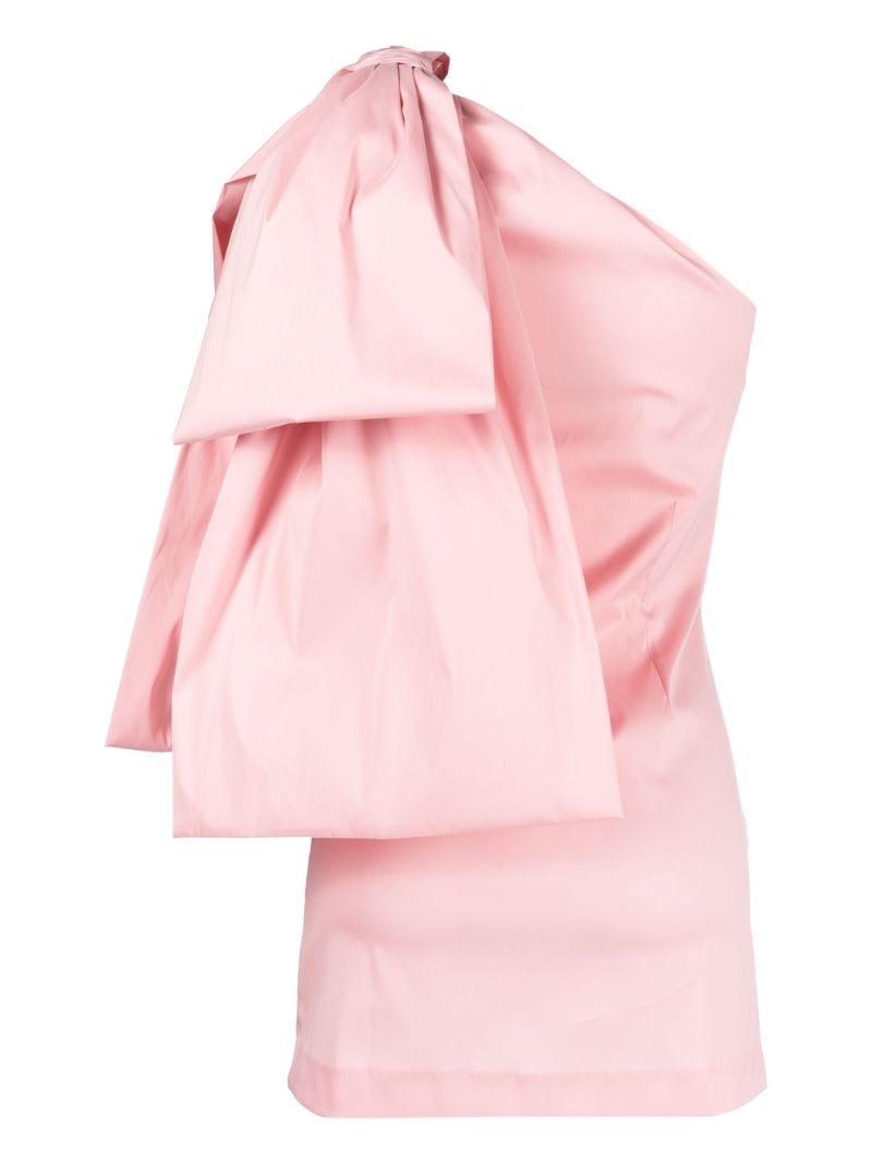 Pink Josselin Bow-embellished Mini Dress