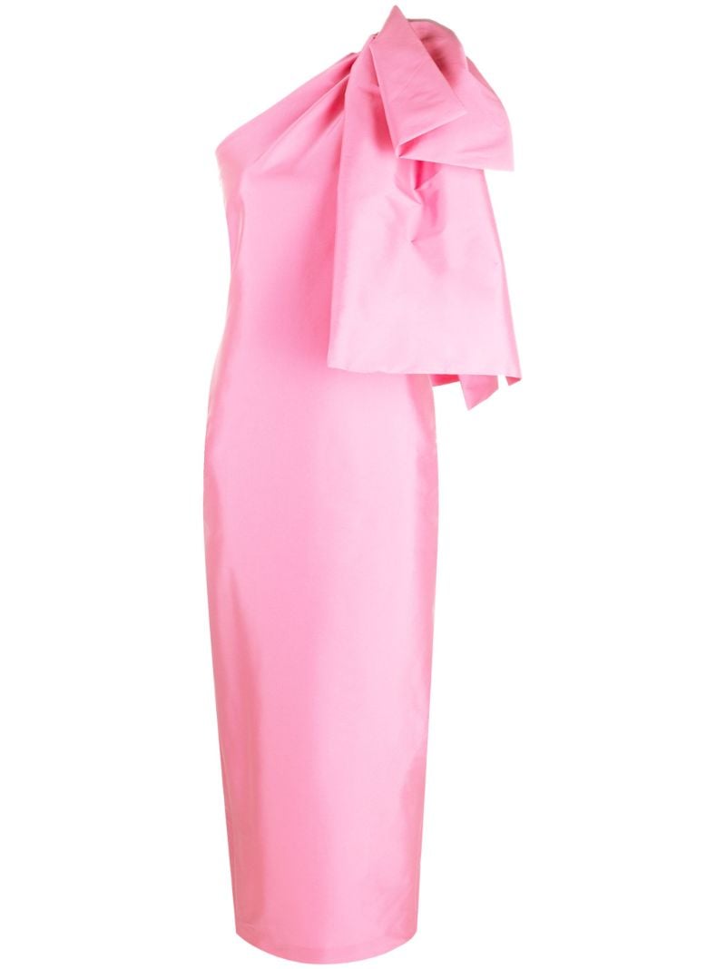 Pink Josselin Bow-embellished Maxi Dress