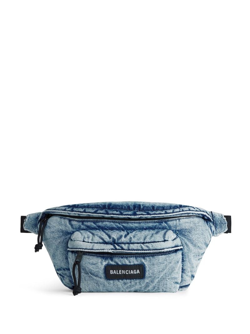 Blue Explorer Denim Belt Bag