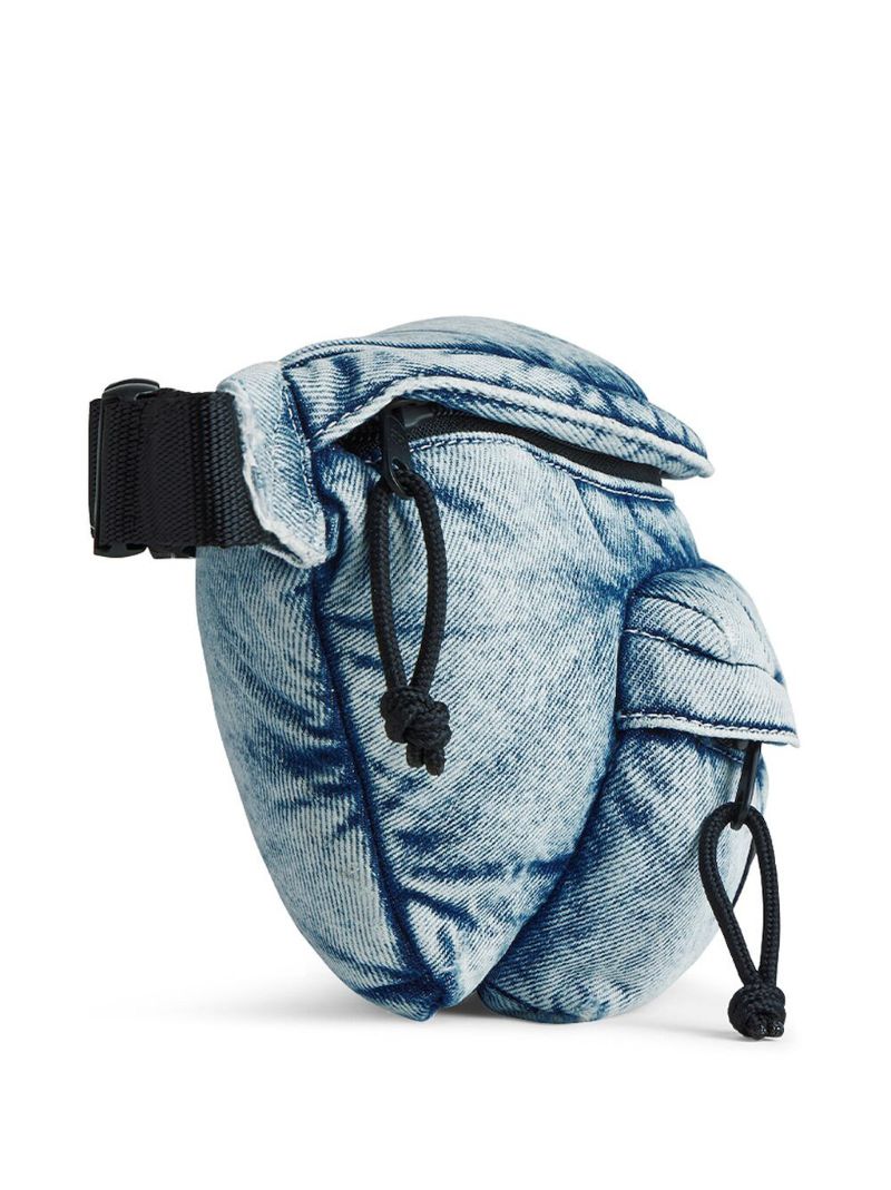 Blue Explorer Denim Belt Bag