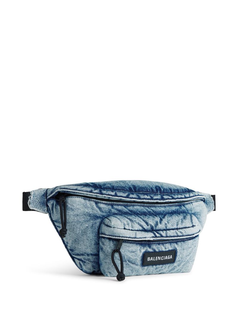 Blue Explorer Denim Belt Bag