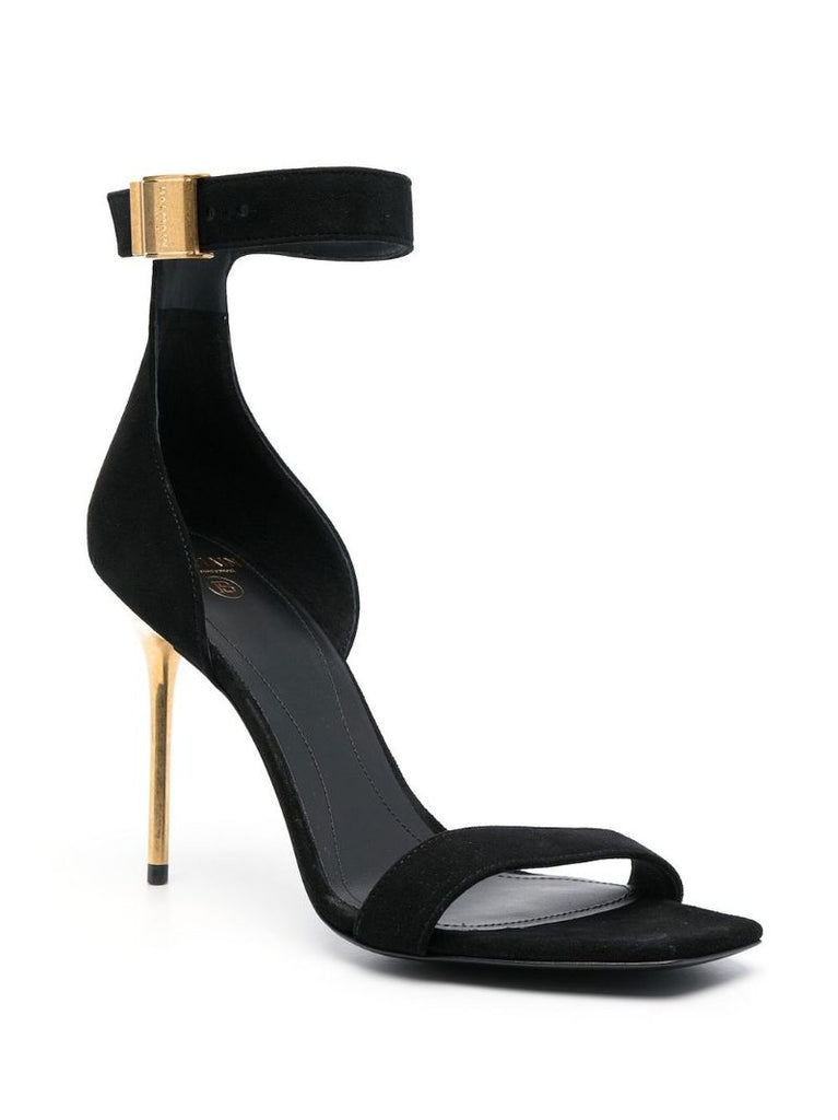 Black Uma 110 Suede Sandals