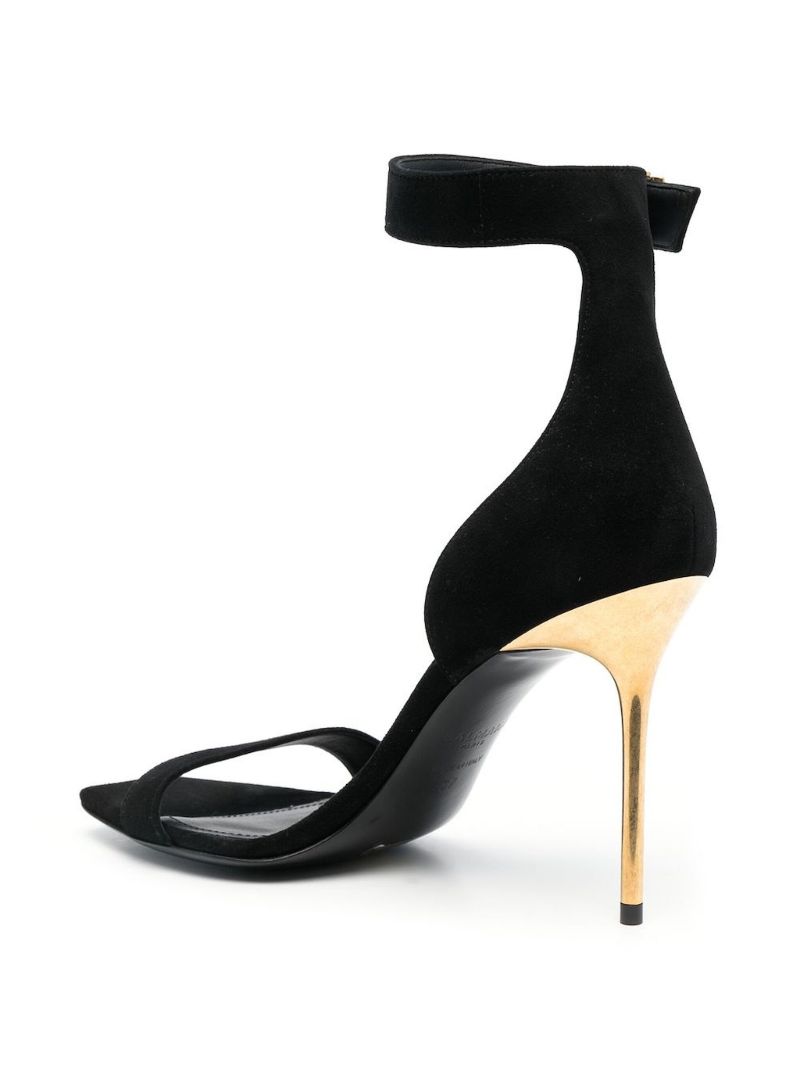 Black Uma 110 Suede Sandals
