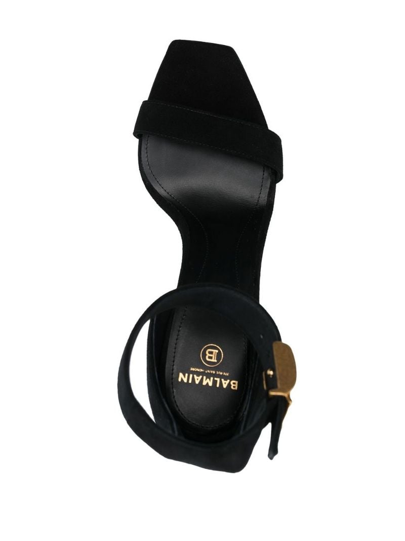 Black Uma 110 Suede Sandals