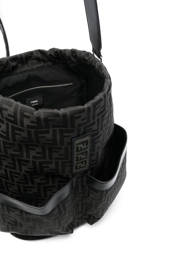 Grey Small Drawstring Backpack
