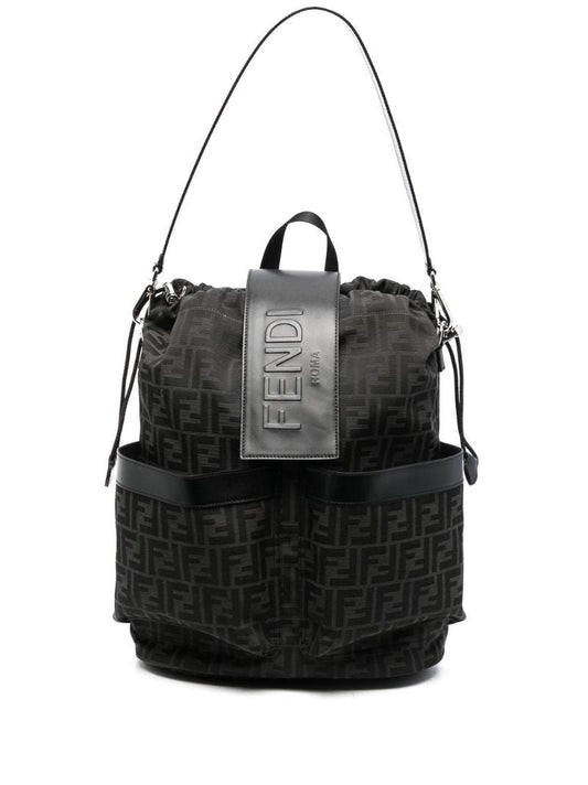 Grey Small Drawstring Backpack