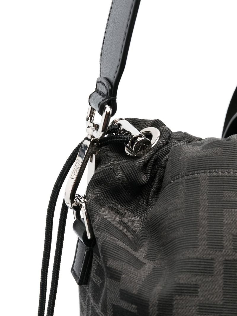Grey Small Drawstring Backpack