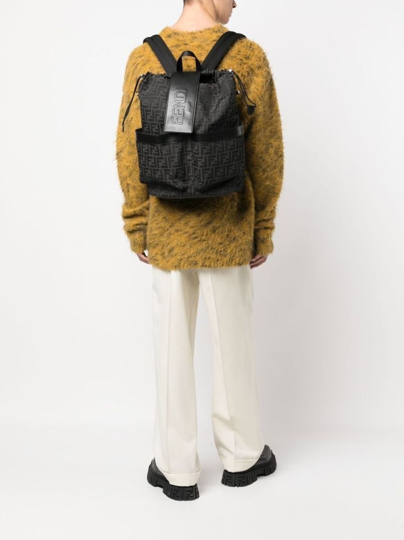 Grey Small Drawstring Backpack