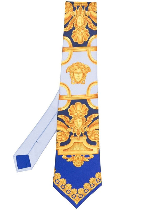 Blue Barocco 660 Silk Tie