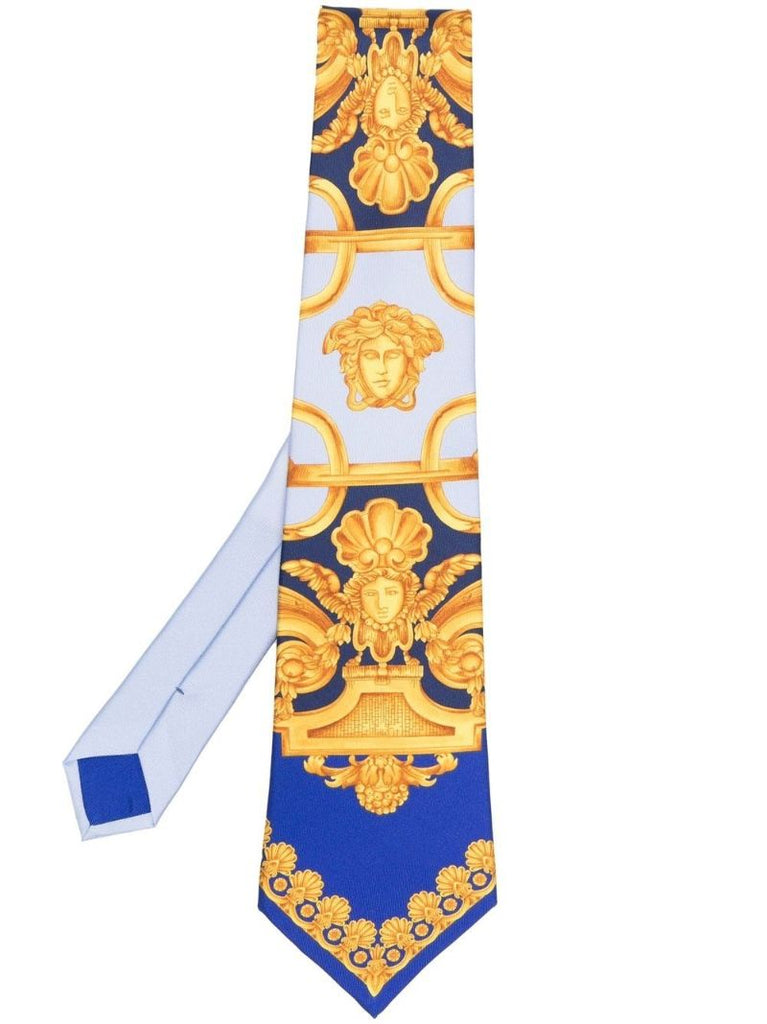 Blue Barocco 660 Silk Tie