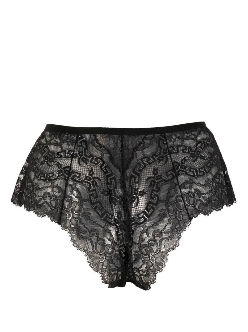 Black Barocco Lace Briefs