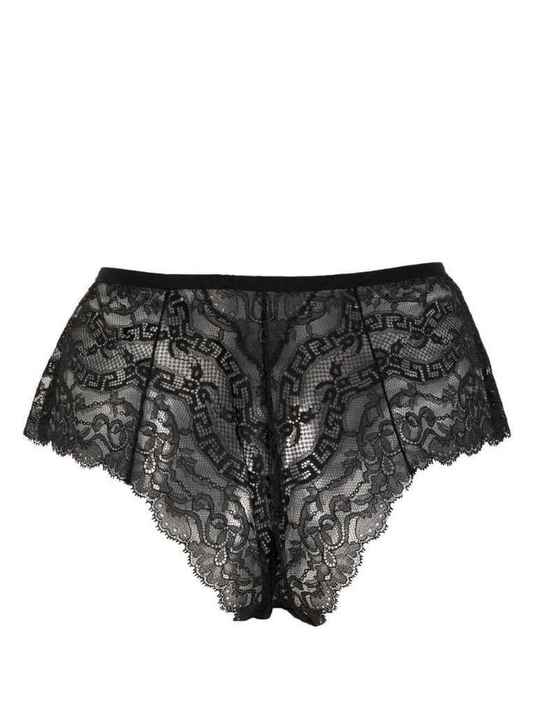 Black Barocco Lace Briefs