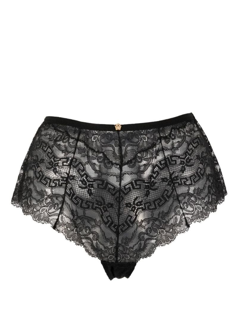 Black Barocco Lace Briefs