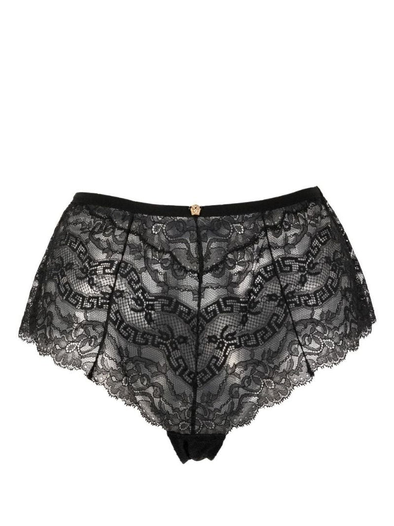Black Barocco Lace Briefs