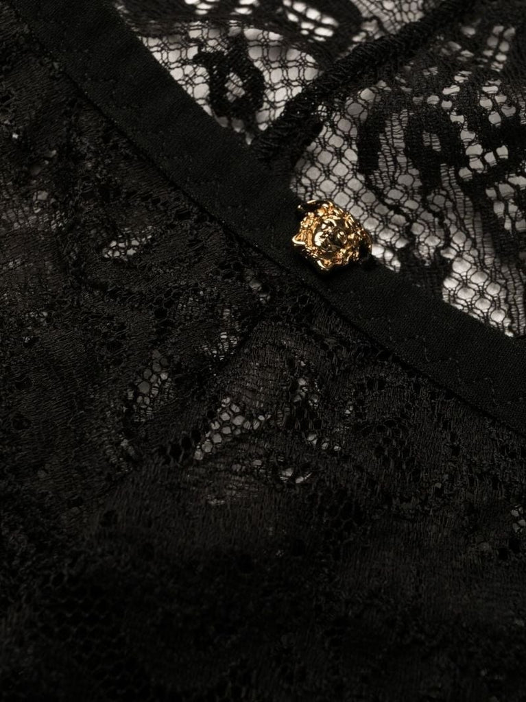 Black Barocco Lace Briefs