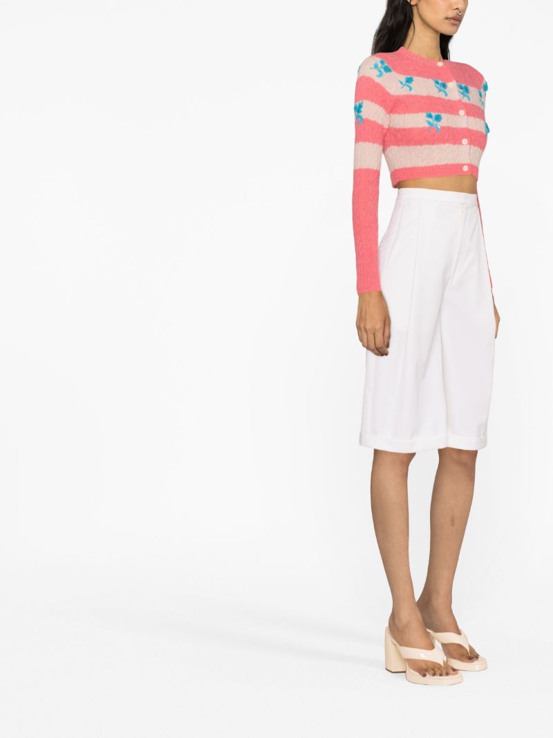 Pink Lily Embroidered Cardigan