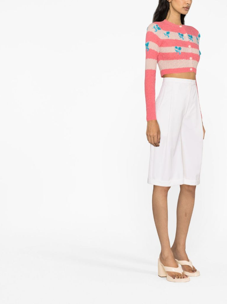 Pink Lily Embroidered Cardigan