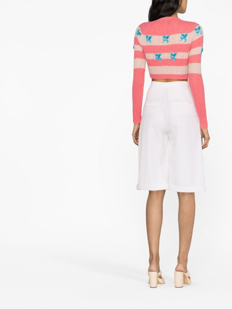 Pink Lily Embroidered Cardigan