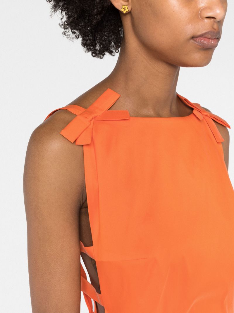 Orange Kim Sleeveless Mini Dress