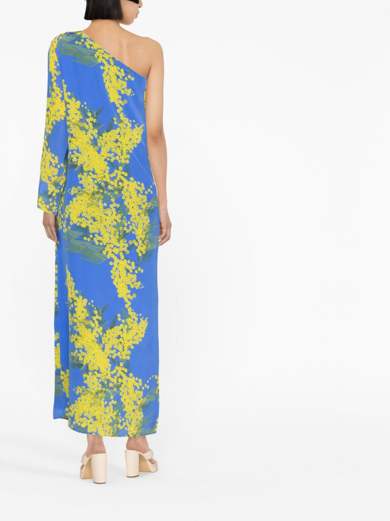 Blue Lola Floral Print Maxi Dress