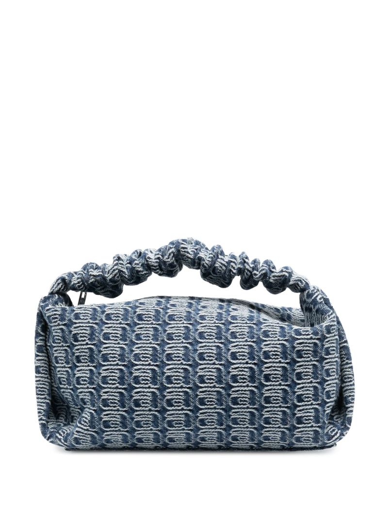 Blue Scrunchie Jacquard Denim Mini Bag