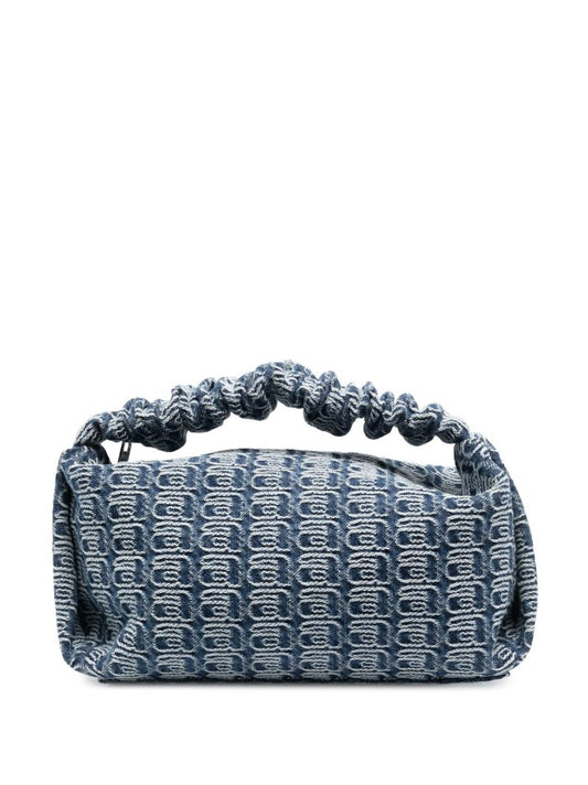 Blue Scrunchie Jacquard Denim Mini Bag