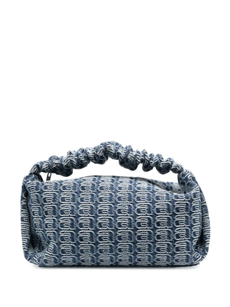 Blue Scrunchie Jacquard Denim Mini Bag