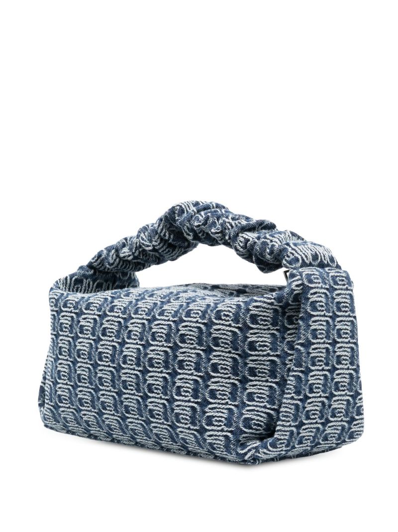 Blue Scrunchie Jacquard Denim Mini Bag