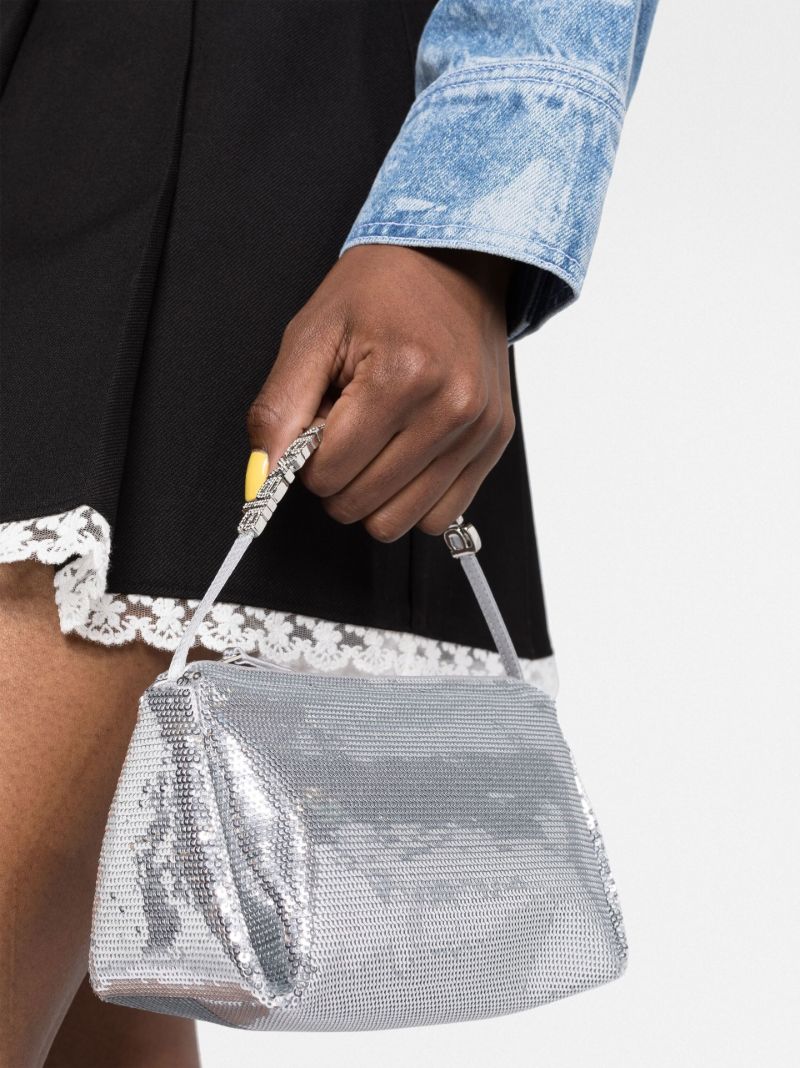 Silver Marquess Sequin Mini Bag