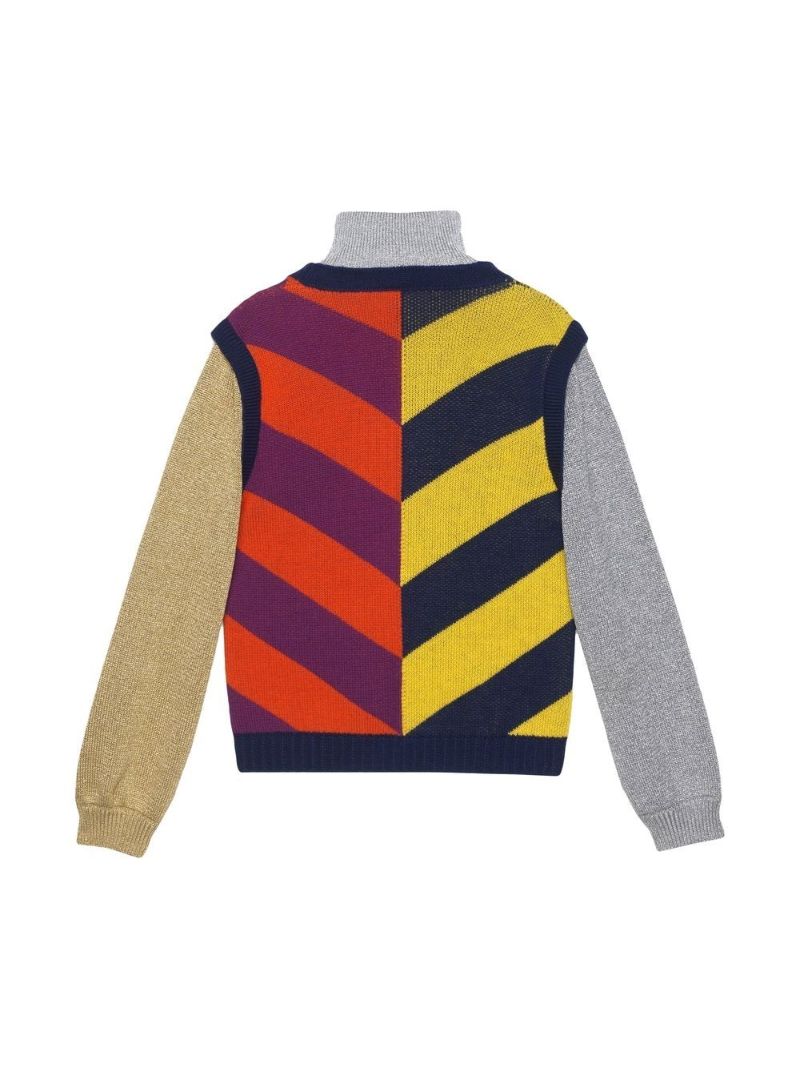 Yellow Jacquard Wool Jumper